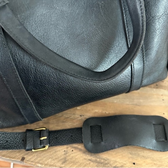 Madewell The Glasgow Satchel Black Leather Bag - Picture 15 of 16
